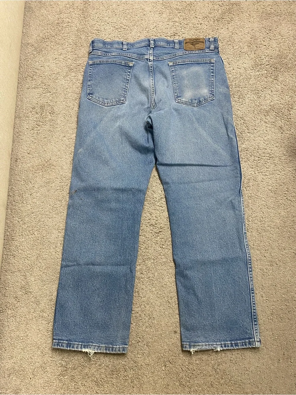 Wrangler Men's Straight Jeans in Blue Denim 36x29 Comfort Flex Waist #5
